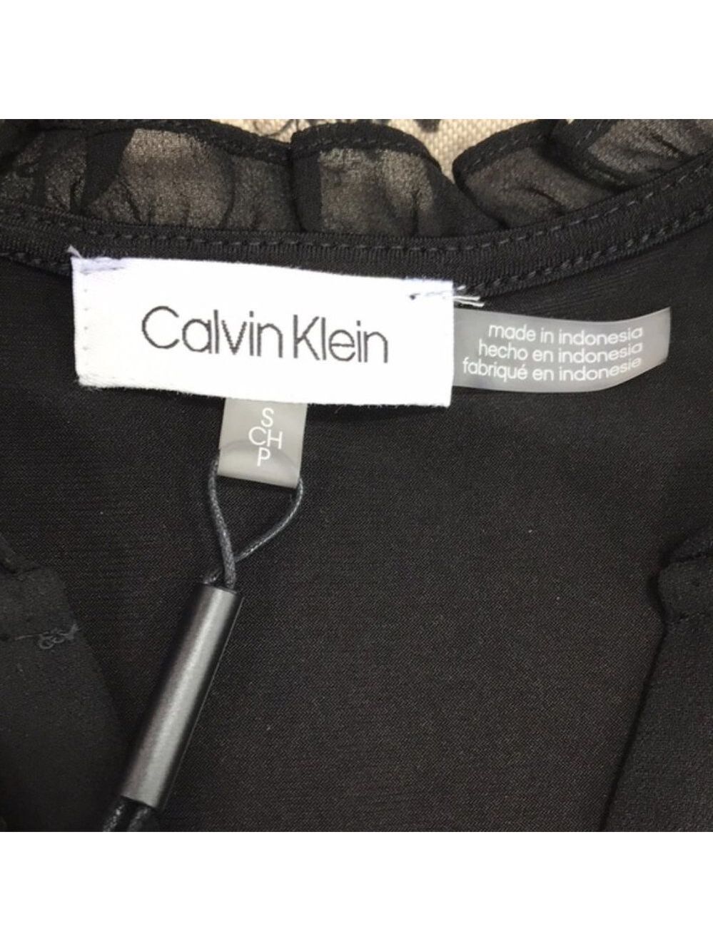 Calvin Klein Ruffled Pleated Blouse - Picture 5 of 5